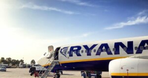 Streikendes Personal bei Ryanair