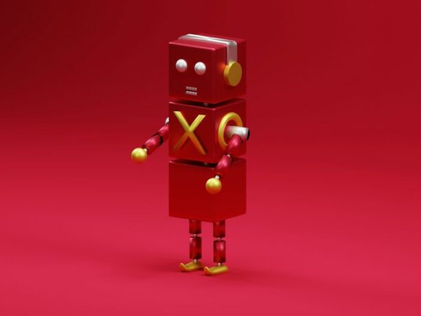 CES 2026 in Las Vegas, roter Roboter auf rotem Grund, aldi-sigun-unt3066GV-E-unsplash