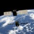Satellit, der um die Erde kreist. Sie sind die Lösung für Internetim ländlichen Raum.